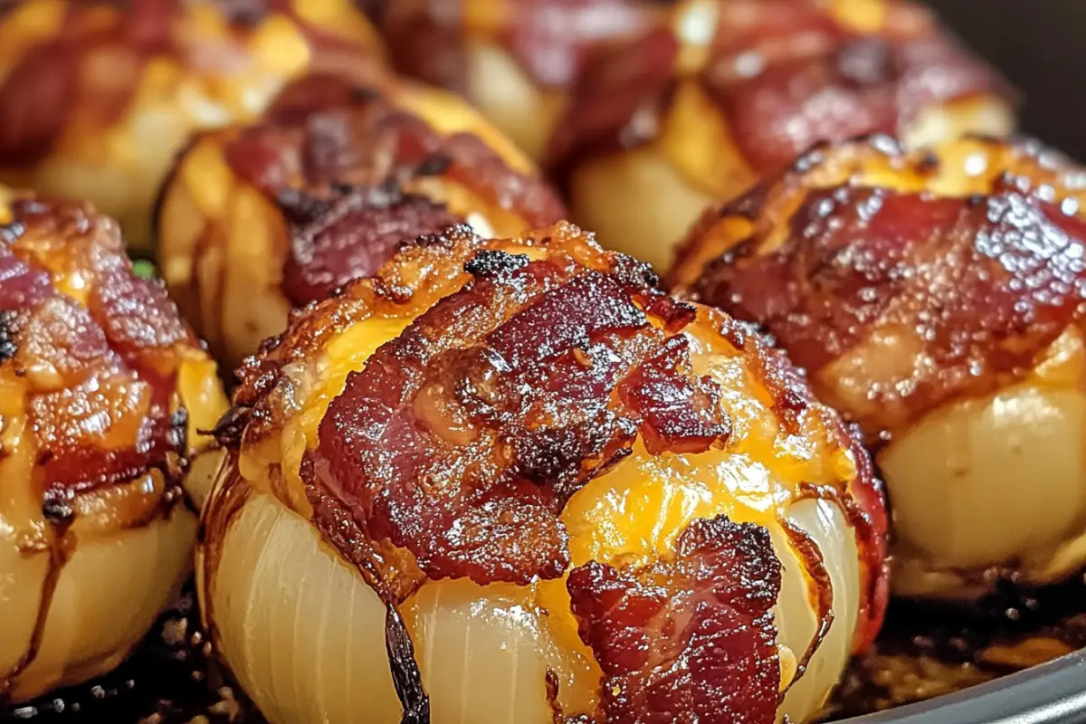 Bacon Cheddar Onion Bombs